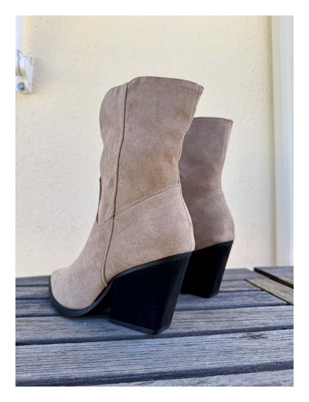 Botines Cowboy punta fina Firenze Khaki