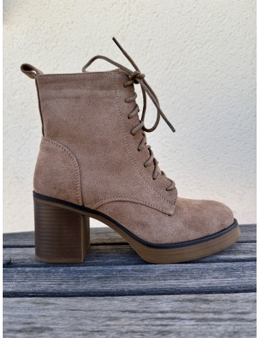 Botines con tacón Pomezia Khaki