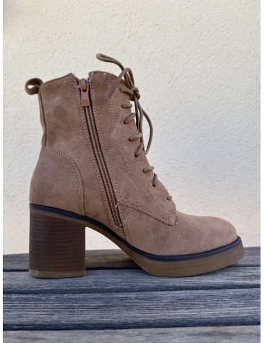 Botines con tacón Pomezia Khaki