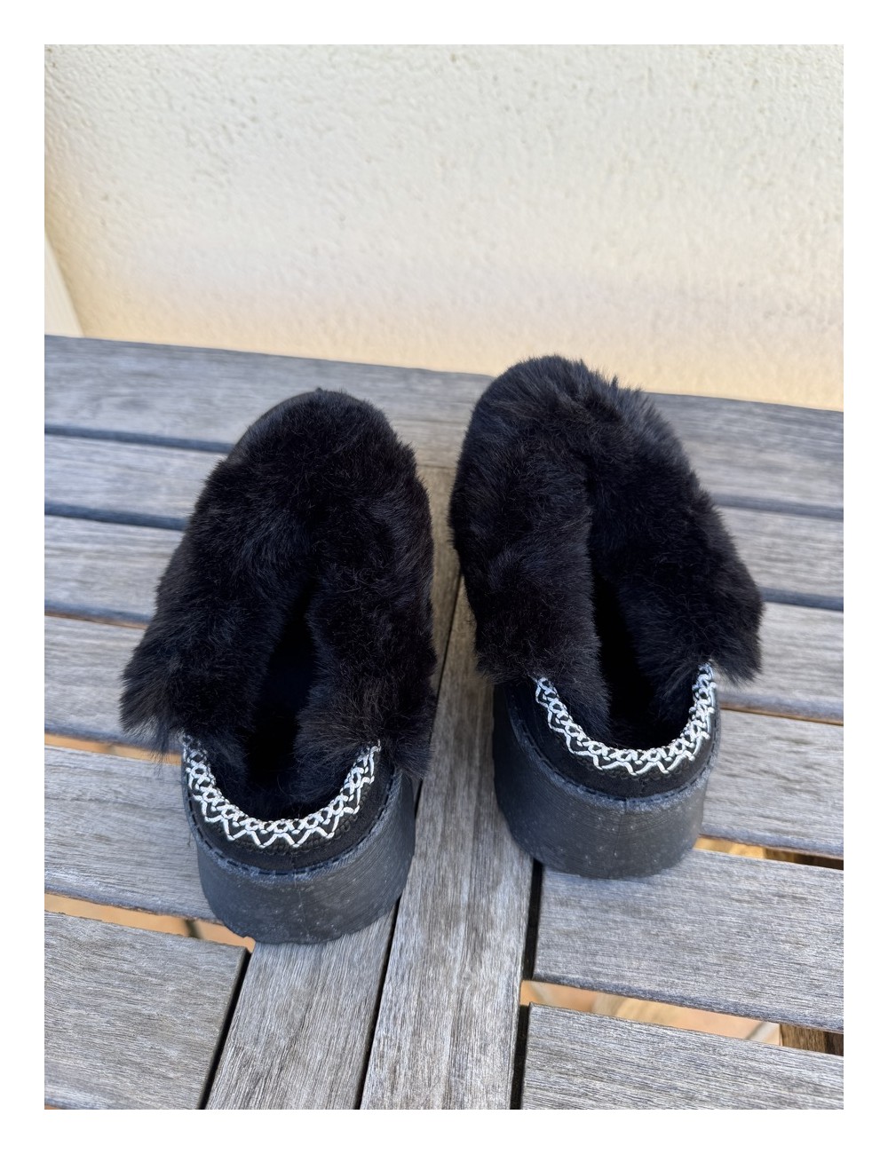 Zuecos con plataforma Trento Noir