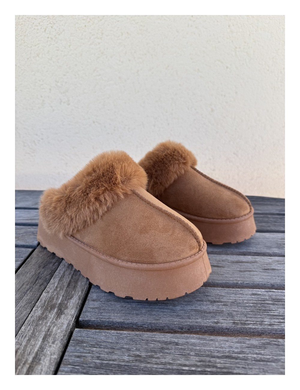 Zuecos con plataforma Trento Camel