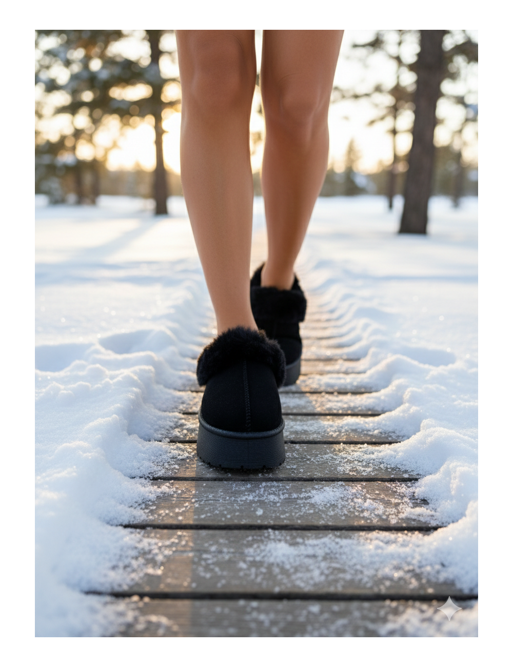 Zuecos con plataforma Trento Noir