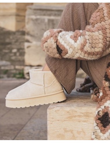 Botas Esquimales con pelito por dentro Turi Beige