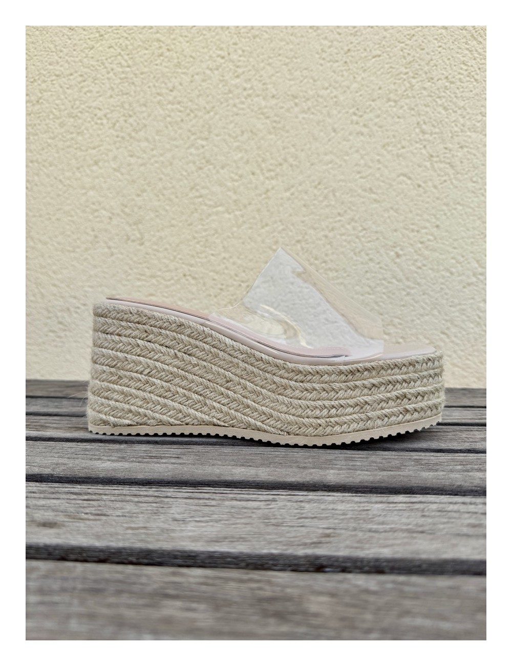 Sandalias con plataforma Rassa Beige