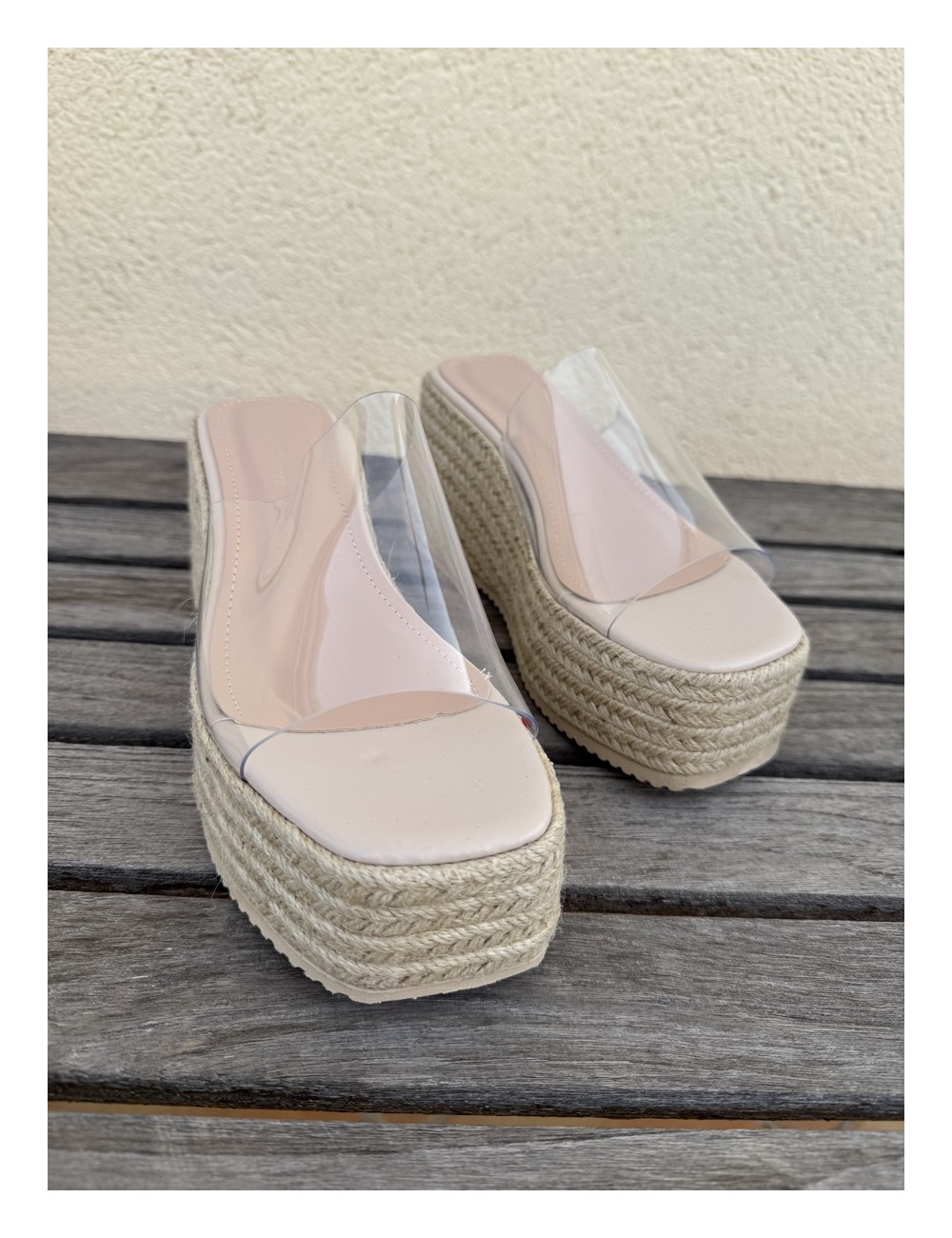 Sandalias con plataforma Rassa Beige