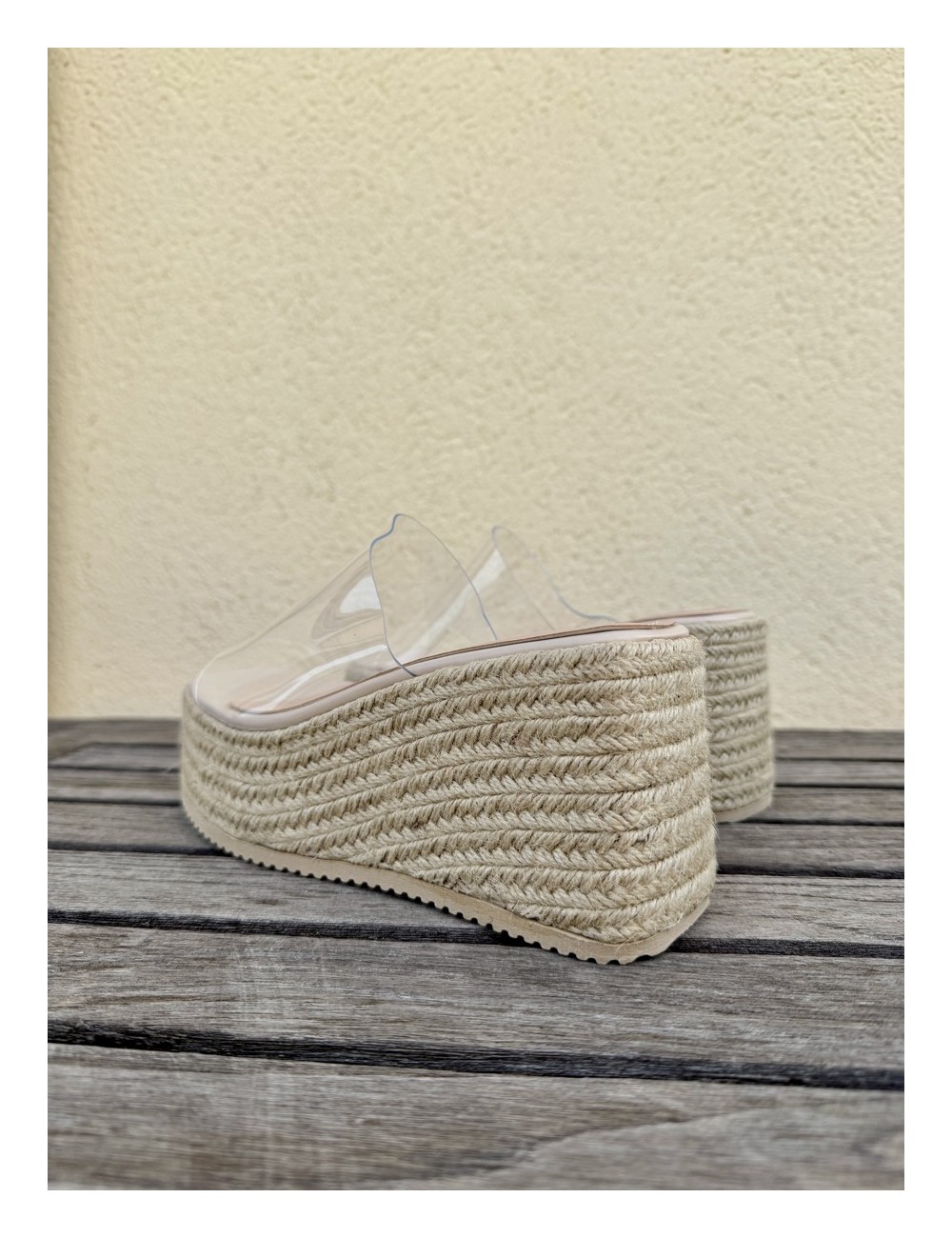 Sandalias con plataforma Rassa Beige