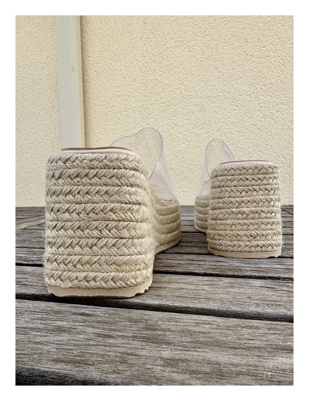 Sandalias con plataforma Rassa Beige