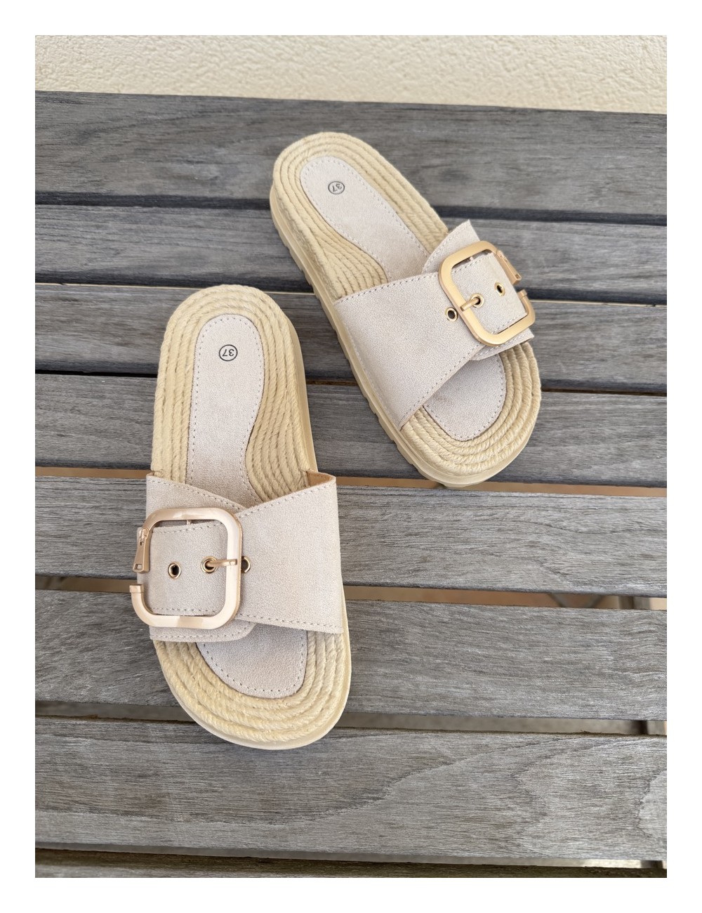 Sandalias Giana Erminio Beige