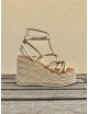 Sandalias de esparto y Plataforma Lazzo Gold
