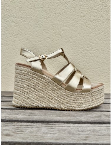 Sandalias con Cuña Casazza Gold