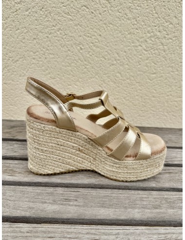 Sandalias con Cuña Casazza Gold