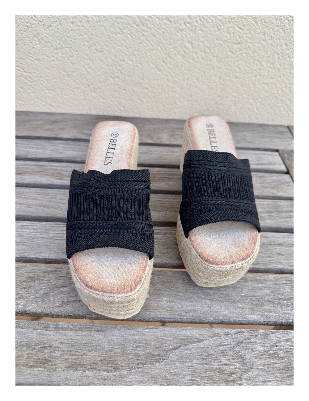 Sandalias con plataforma Castel Noir