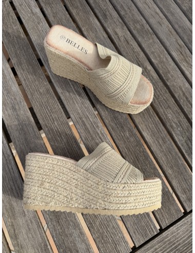 Sandalias con plataforma Castel Gold
