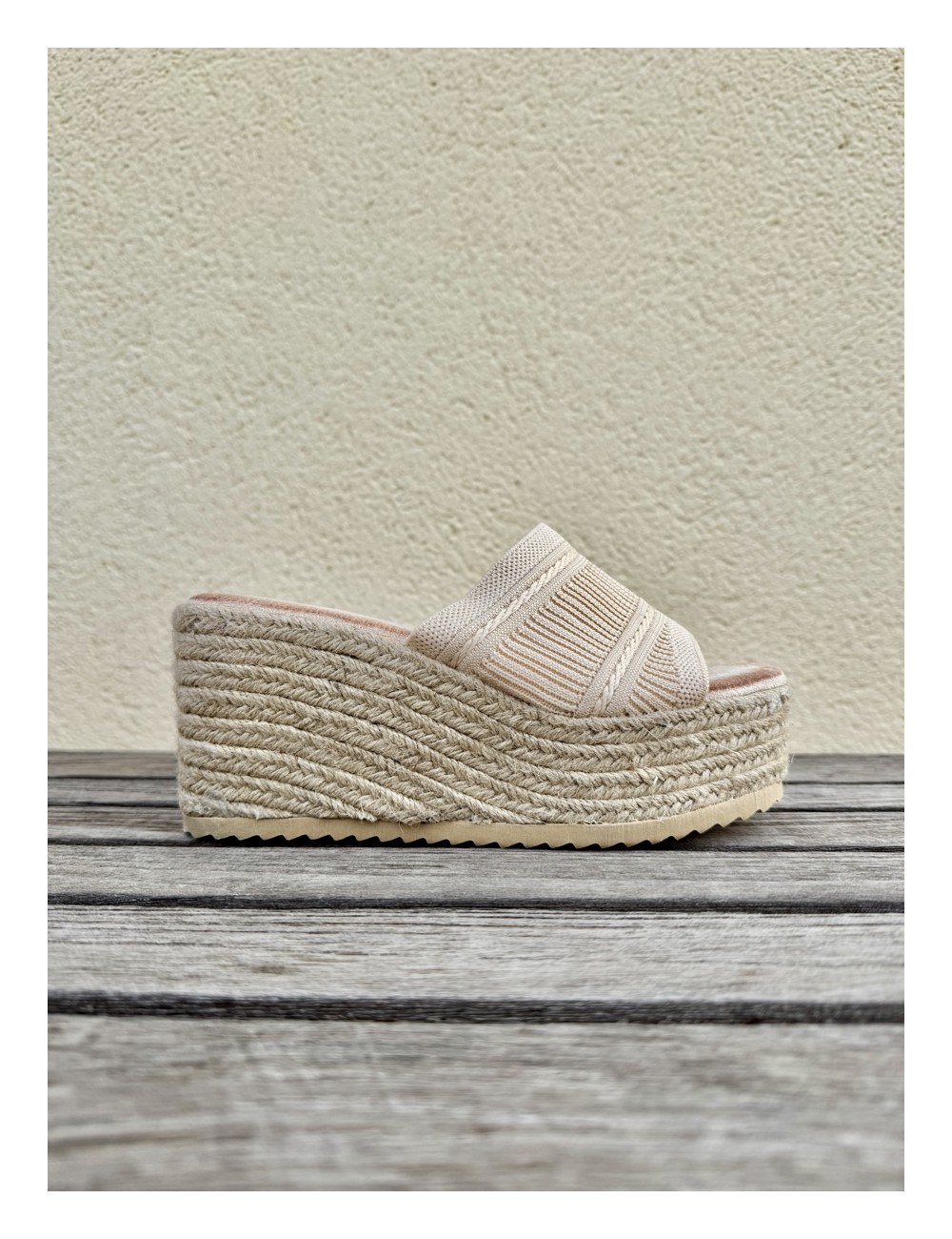 Sandalias con plataforma Castel Beige