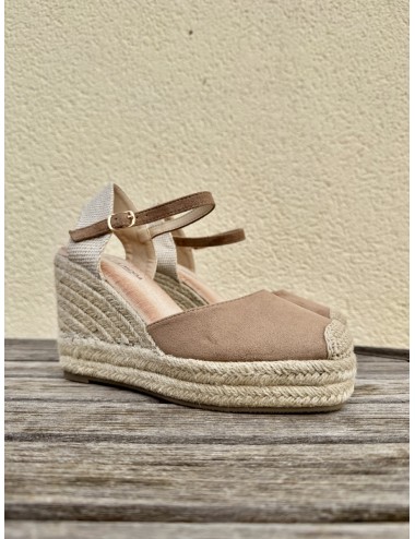 Sandalias con cuña Giugli Khaki