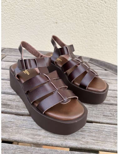 Sandalias con Plataforma Regio Brown