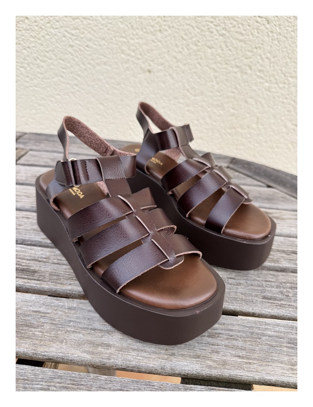 Sandalias con Plataforma Regio Brown