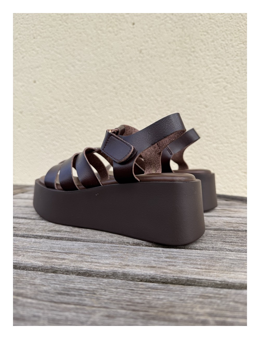 Sandalias con Plataforma Regio Brown
