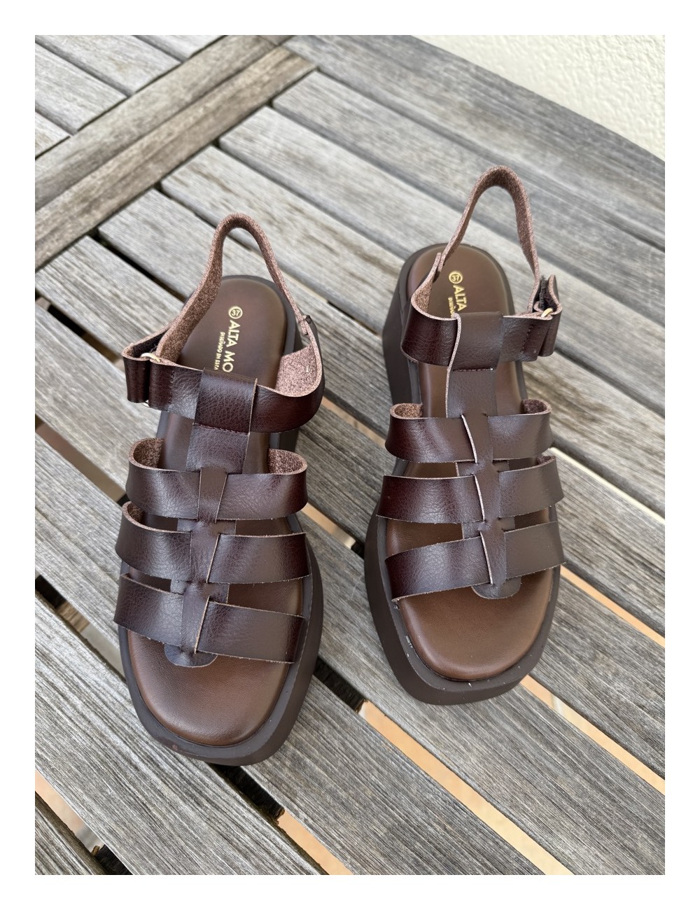 Sandalias con Plataforma Regio Brown