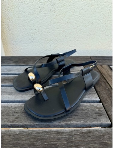 Sandalias planas Sassi Noir
