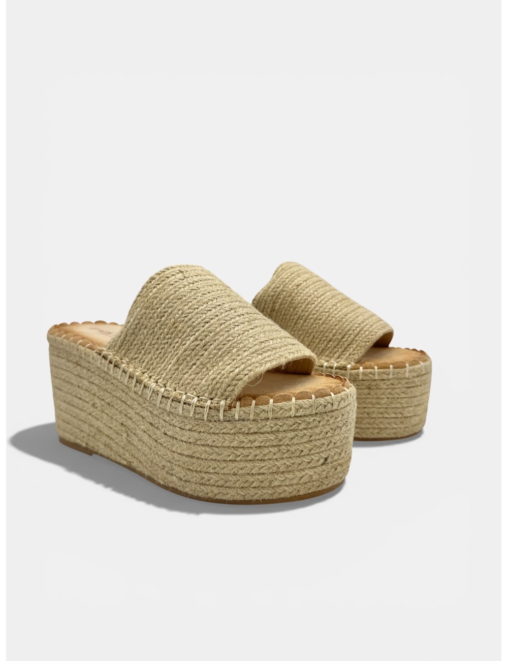 Plataformas Altas de Esparto Eboli Beige