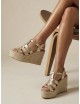 Sandalias con Cuña Casazza Gold