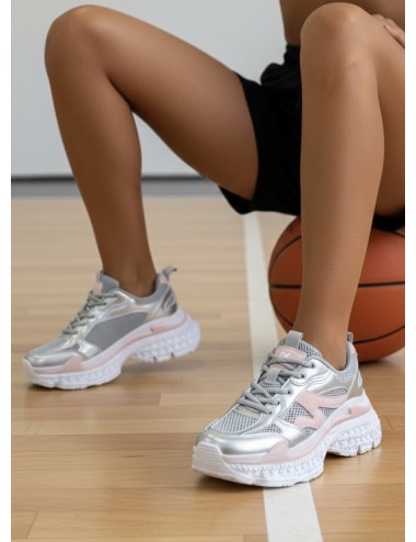 Tenis de suela gruesa Atrani Silver