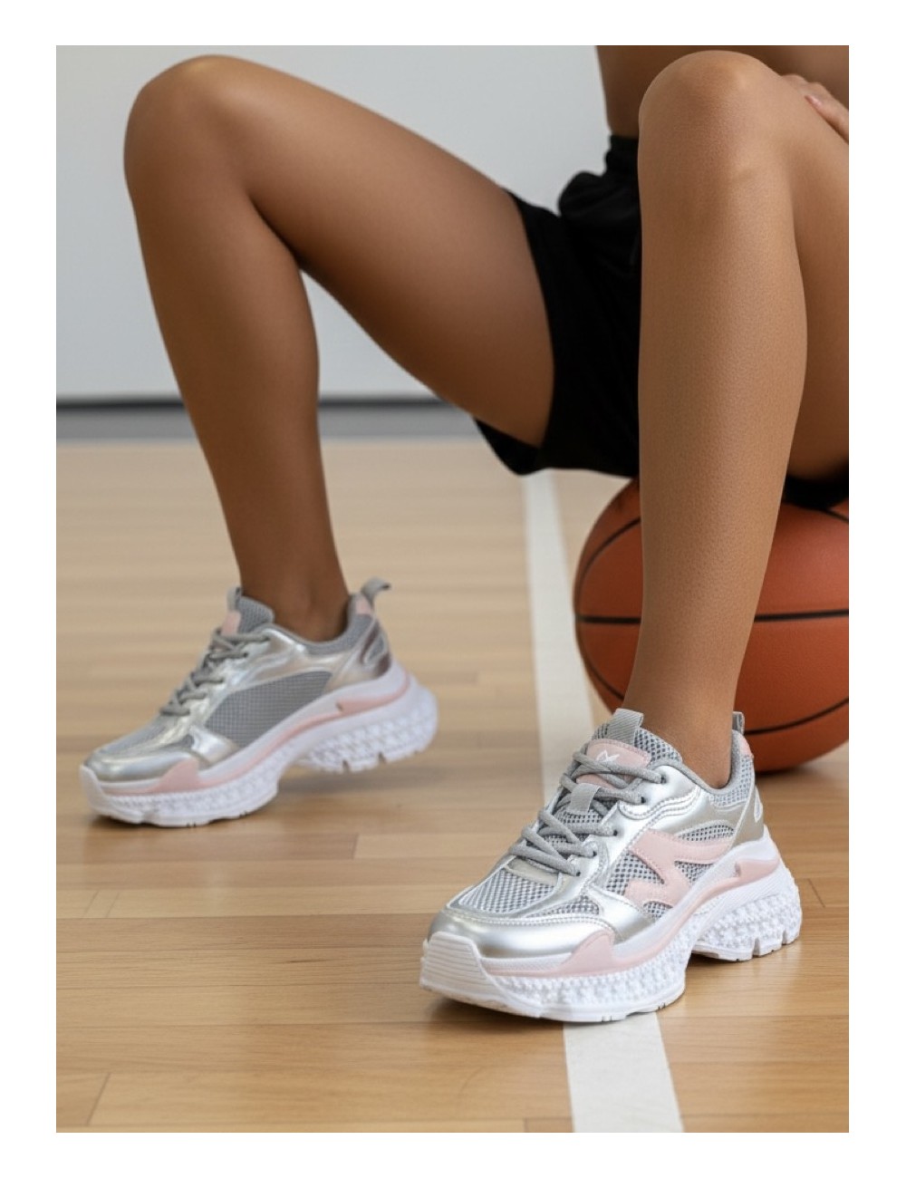 Tenis de suela gruesa Atrani Silver