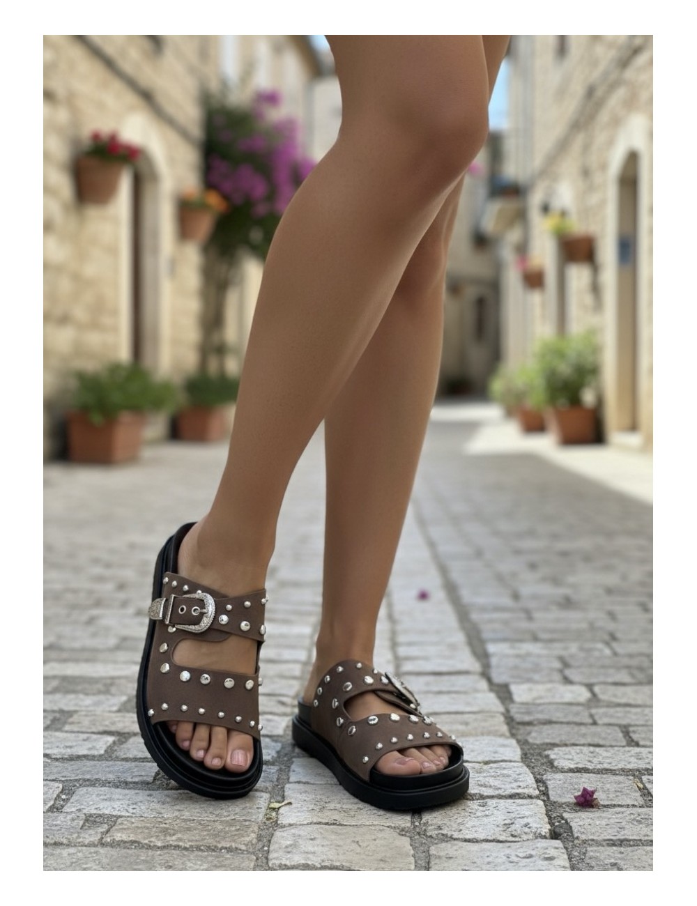 Sandalias con adornos Martina Brown