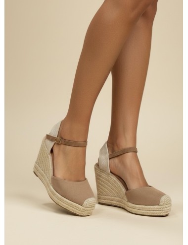 Sandalias con cuña Giugli Khaki