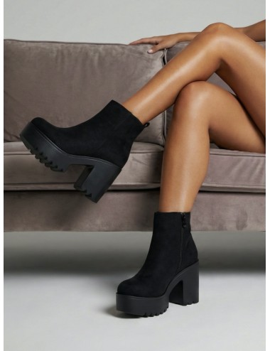 Botines con tacón y plataforma Costelli Noir