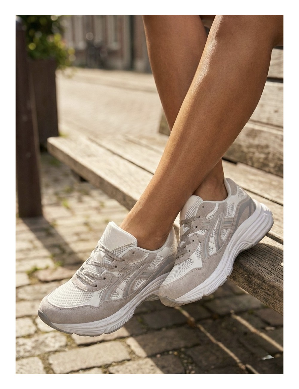 Tenis con suela gruesa Mestre Khaki