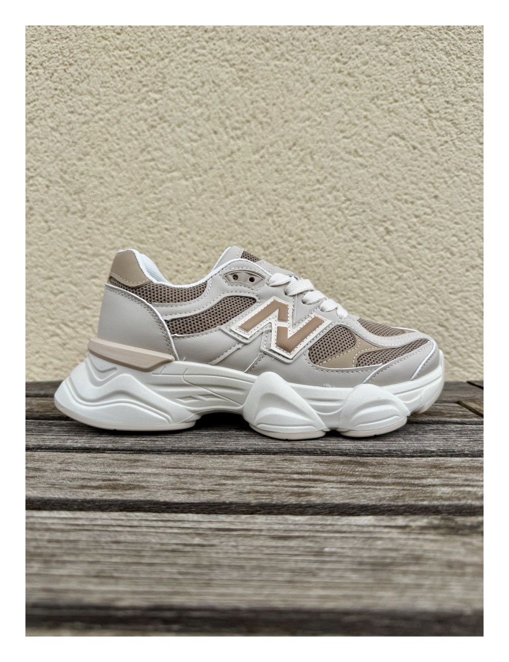 Tenis de suela gruesa Priula Khaki