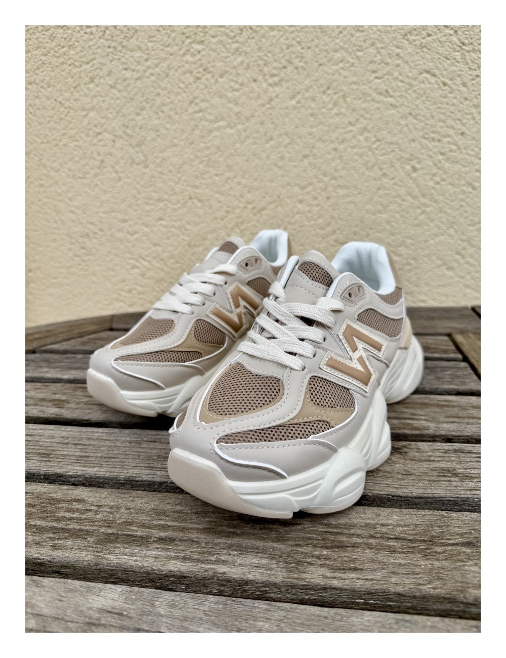 Tenis de suela gruesa Priula Khaki