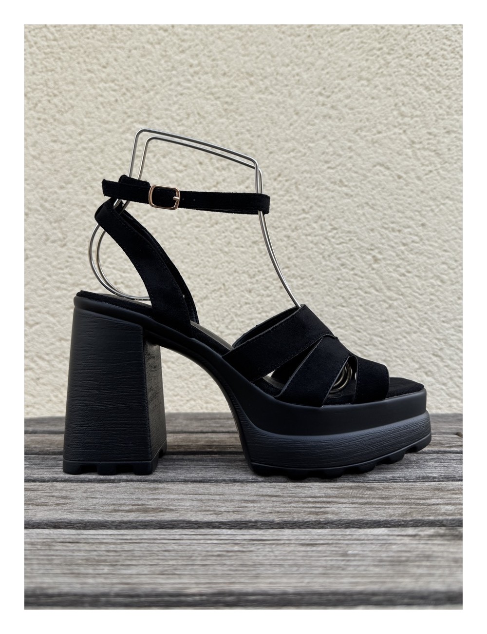 Sandalias de tacon Mirla Noir