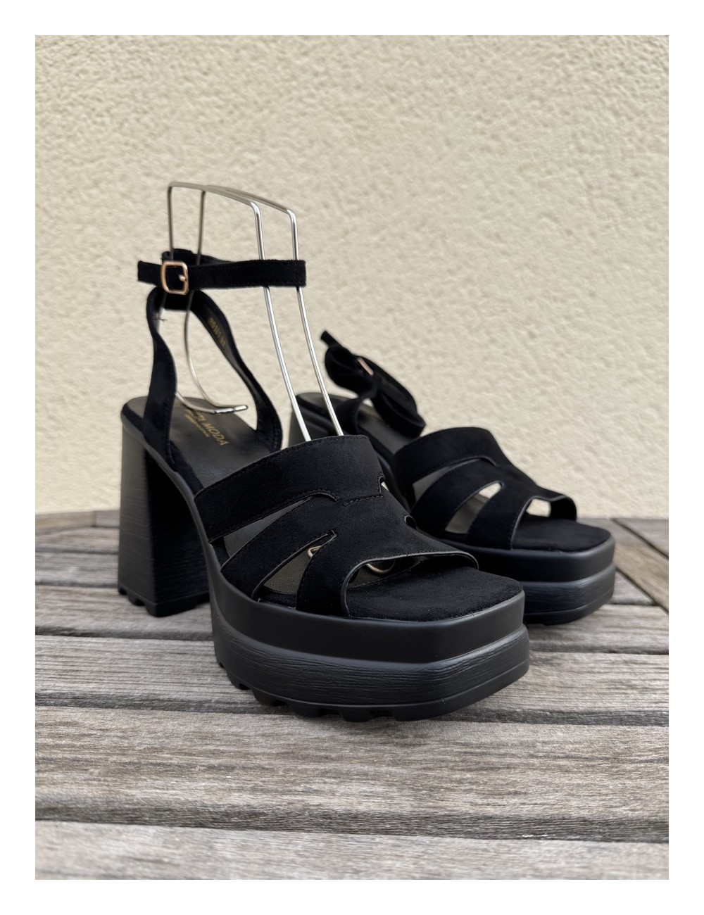 Sandalias de tacon Mirla Noir