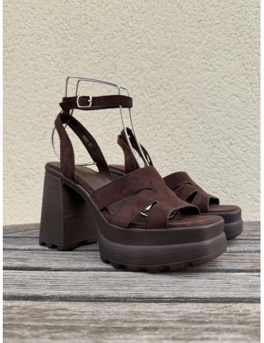Sandalias de tacon Mirla Brown