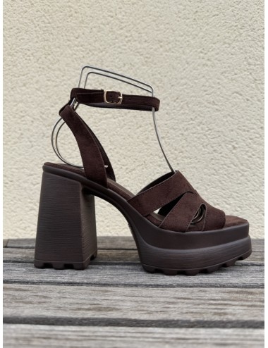 Sandalias de tacon Mirla Brown