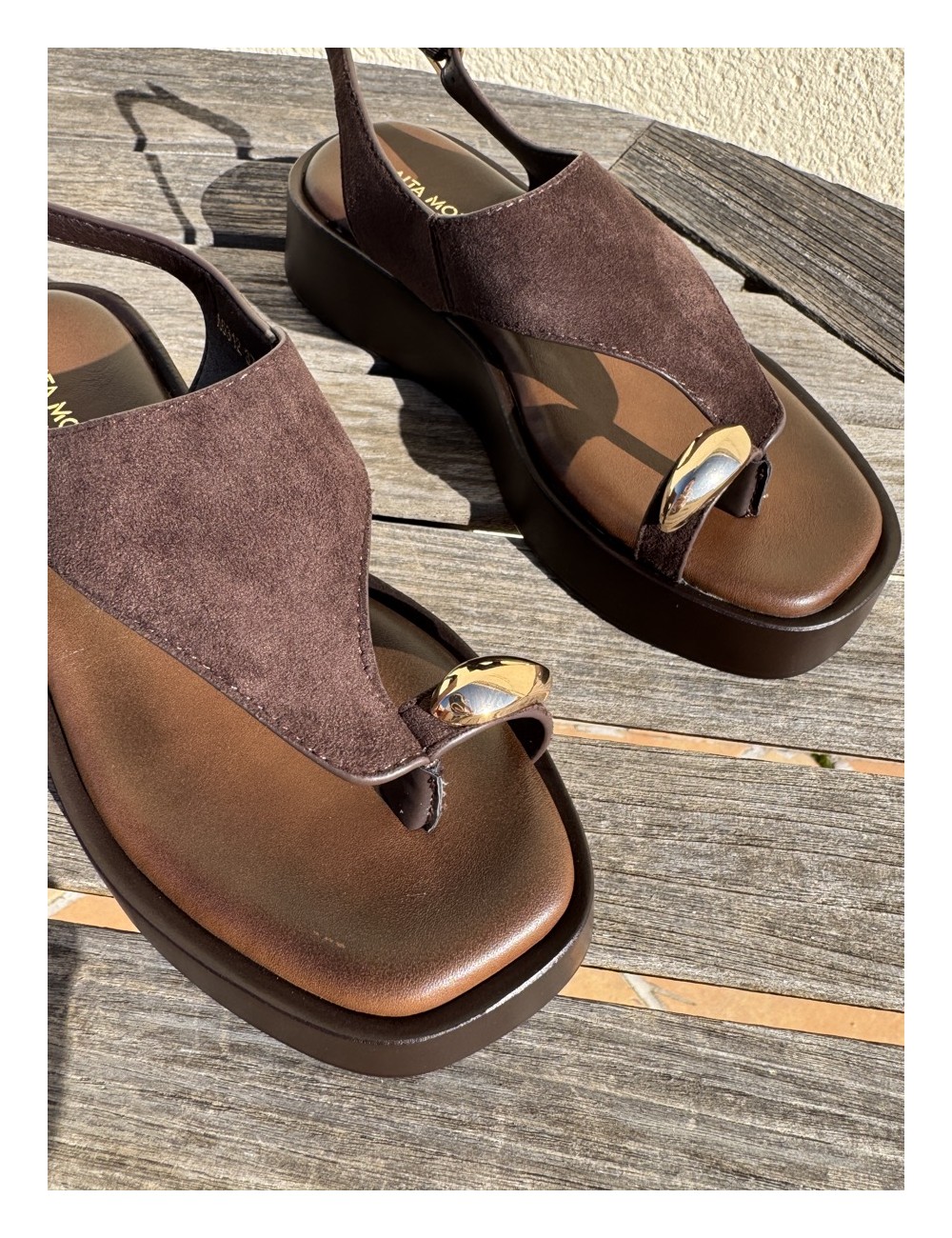 Sandalias con plataforma Liese Brown