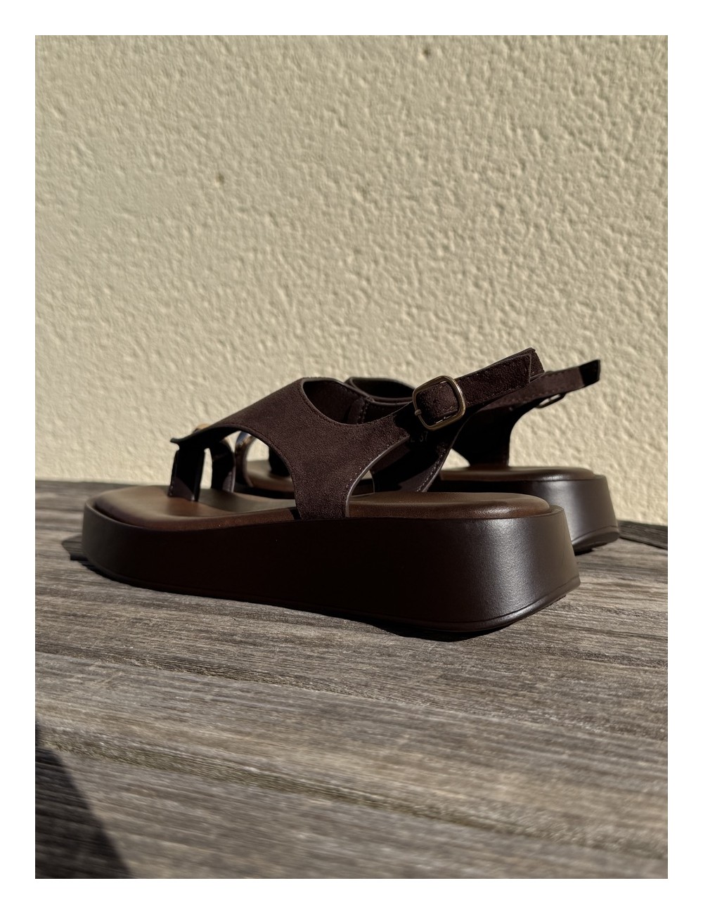 Sandalias con plataforma Liese Brown