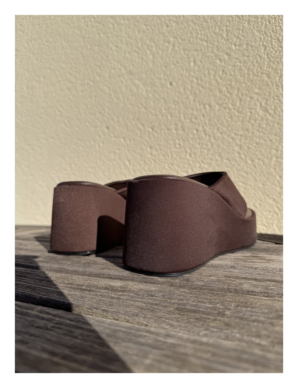 Sandalias con plataforma Agnata Brown