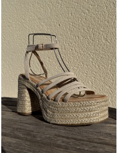 Sandalias de Tacón con Tiras Andria Beige