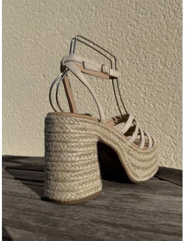 Sandalias de Tacón con Tiras Andria Beige