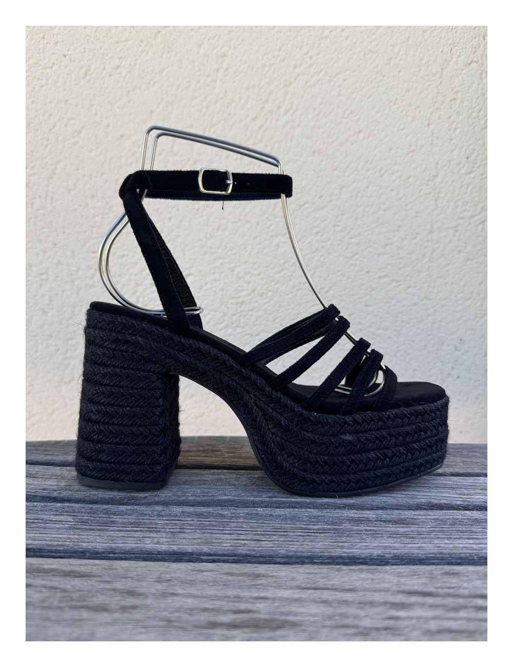 Sandalias de Tacón con Tiras Andria Noir