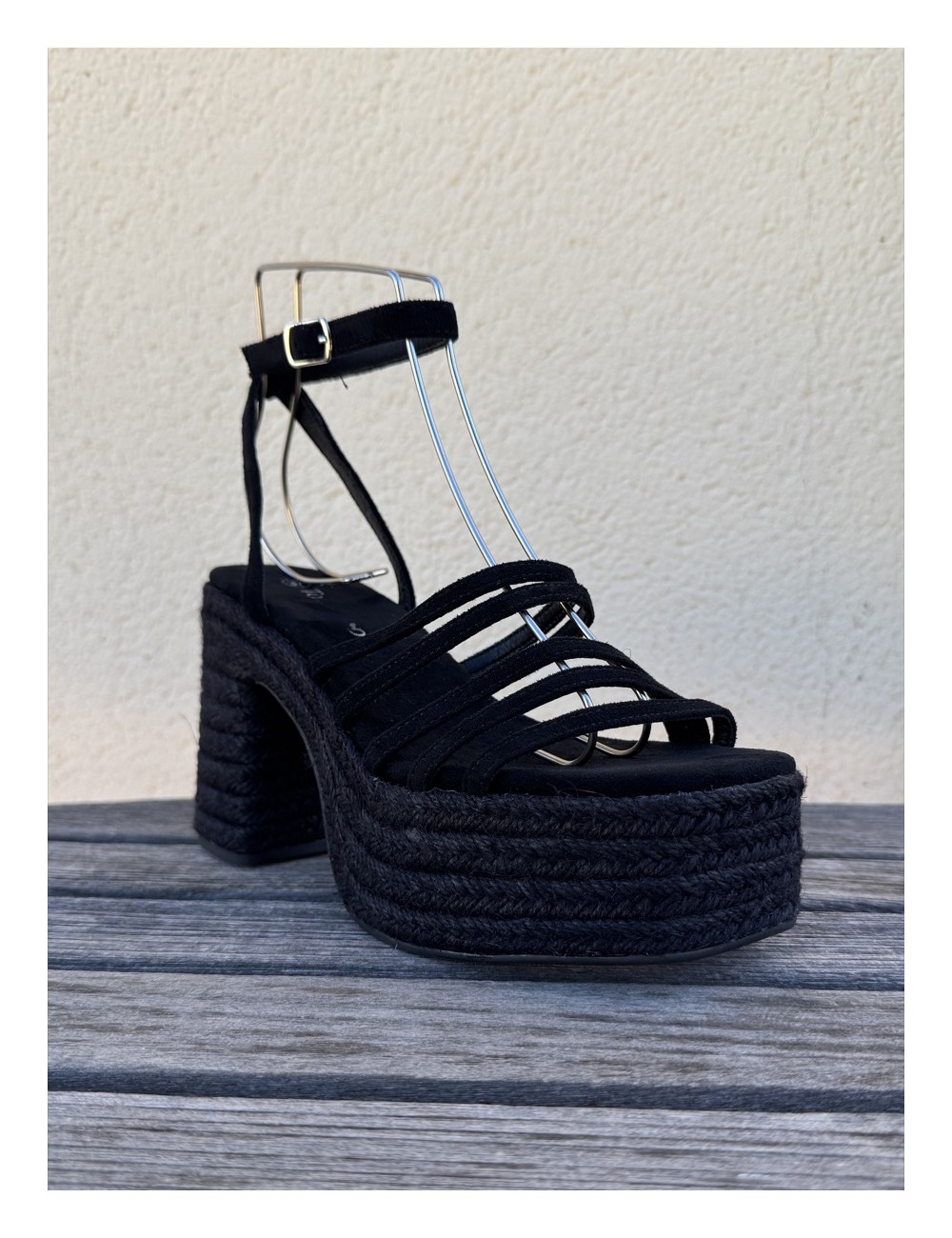 Sandalias de Tacón con Tiras Andria Noir