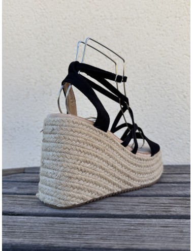 Sandalias con Cuña Maxi Monza Black