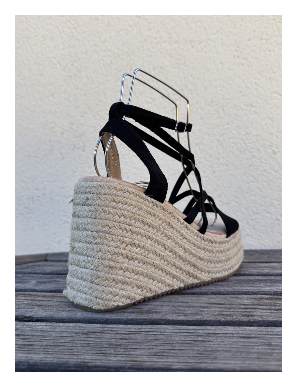 Sandalias con Cuña Maxi Monza Black