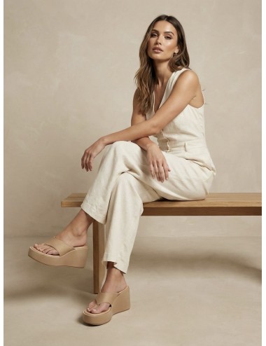 Sandalias con plataforma Agnata Beige