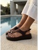 Sandalias con plataforma Liese Brown