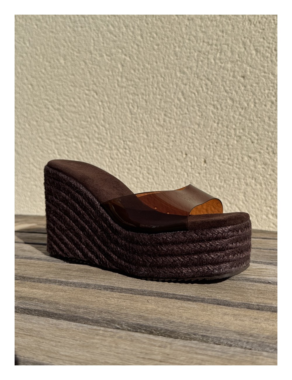 Sandalias con plataforma Sozza Brown